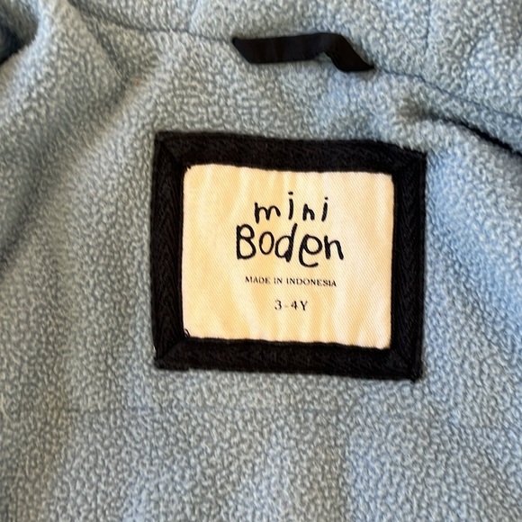 Mini Boden navy fleece lined jacket - Picture 5 of 7